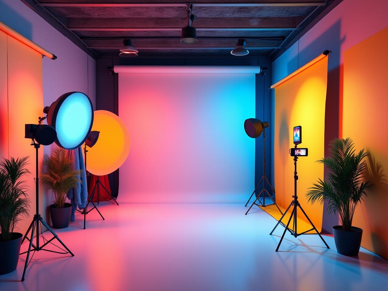 Social media content creation studio