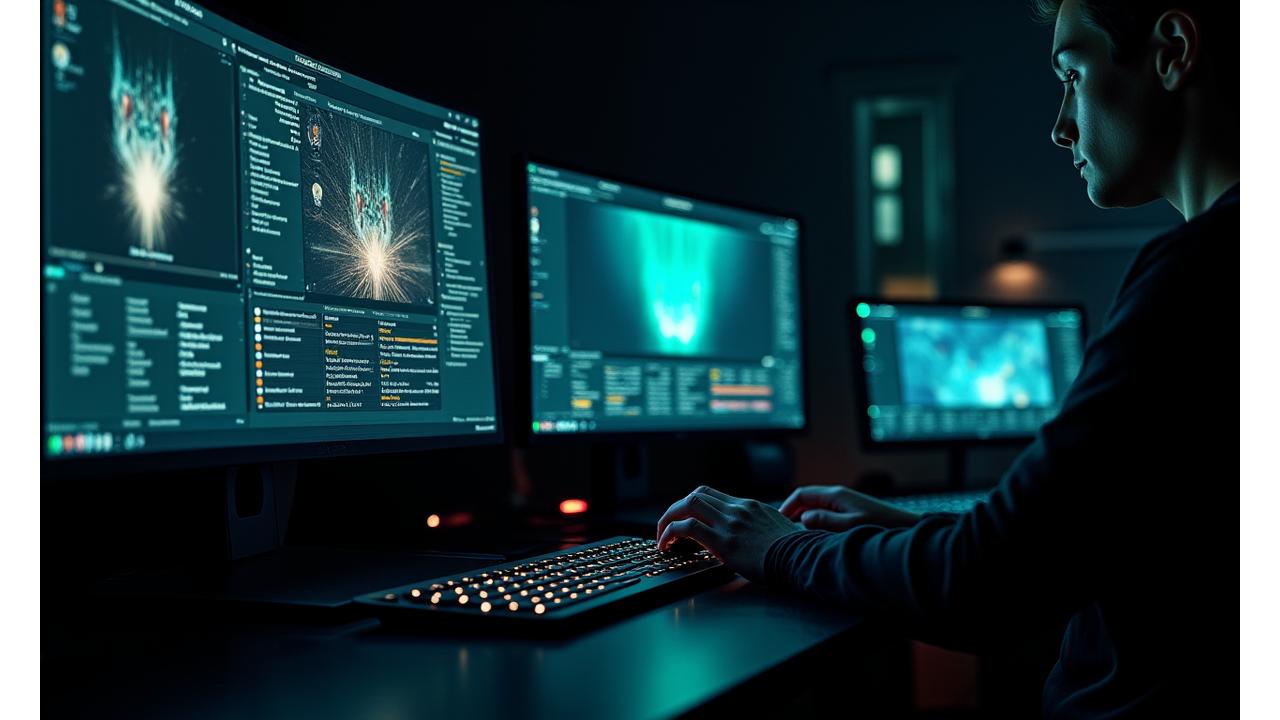 Visual effects compositing work